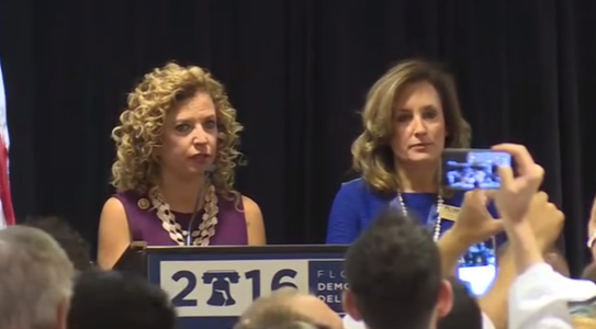 debbie wasserman schultz booed at DNC event